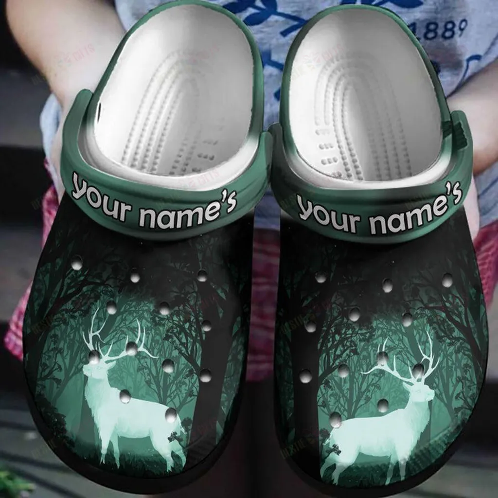 Personalized Fantasy Night With Deer Crocs Classic Clogs