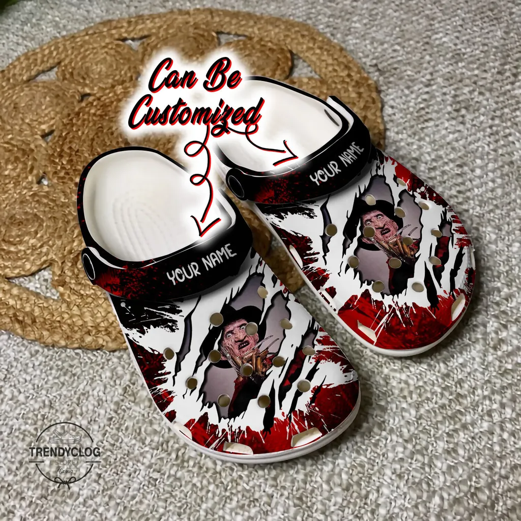 Personalized Freddy Krueger Halloween Characters Clog