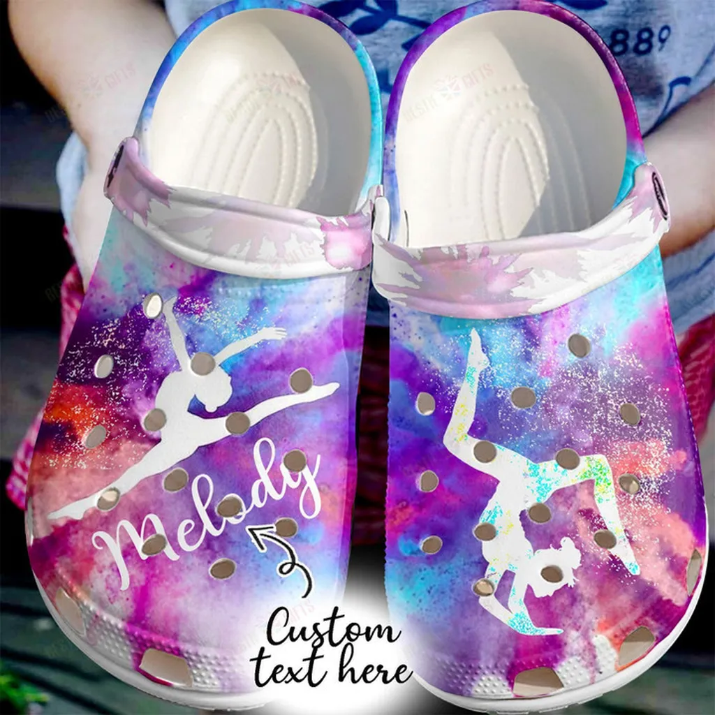 Personalized Gymnast Girl Crocs Classic Clogs