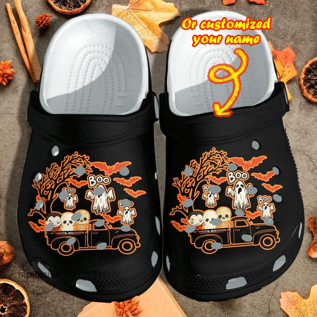 Personalized Halloween Driving Monsters Clog