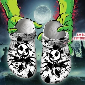 Personalized Halloween Jack Color Splash Clog