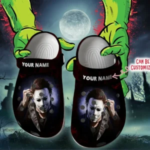 Personalized Halloween Michael Myers Face Clog