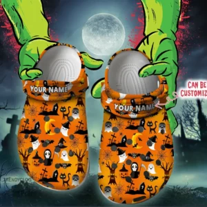 Personalized Halloween Seamless Pattern Clog