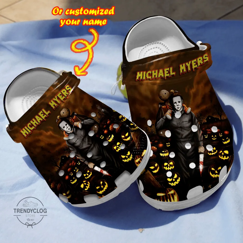 Personalized Horror Characters Pumpkin Night Clog