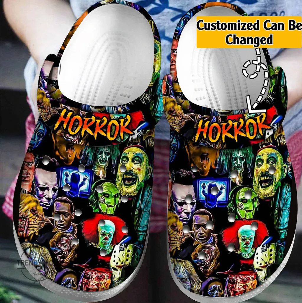 Personalized Horror Electronic Scary Faces Clog