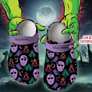 Personalized Horrors Halloween Pattern Clog