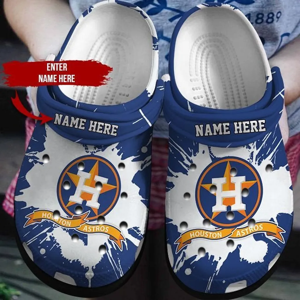 Personalized Houston Astros Crocbland Clog 50606Tp