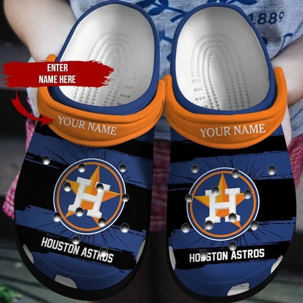 Personalized Houston Astros Crocbland Clog 50615Tp