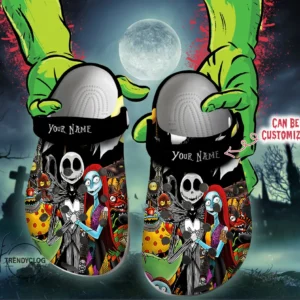 Personalized Jack and Sally The Nightmare Before Christmas Clog