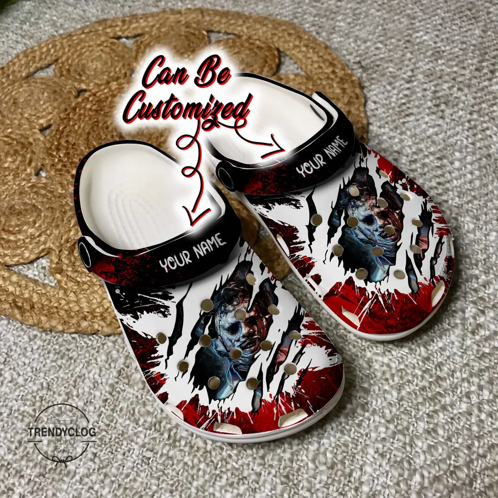 Personalized Leatherface Halloween Characters Clog