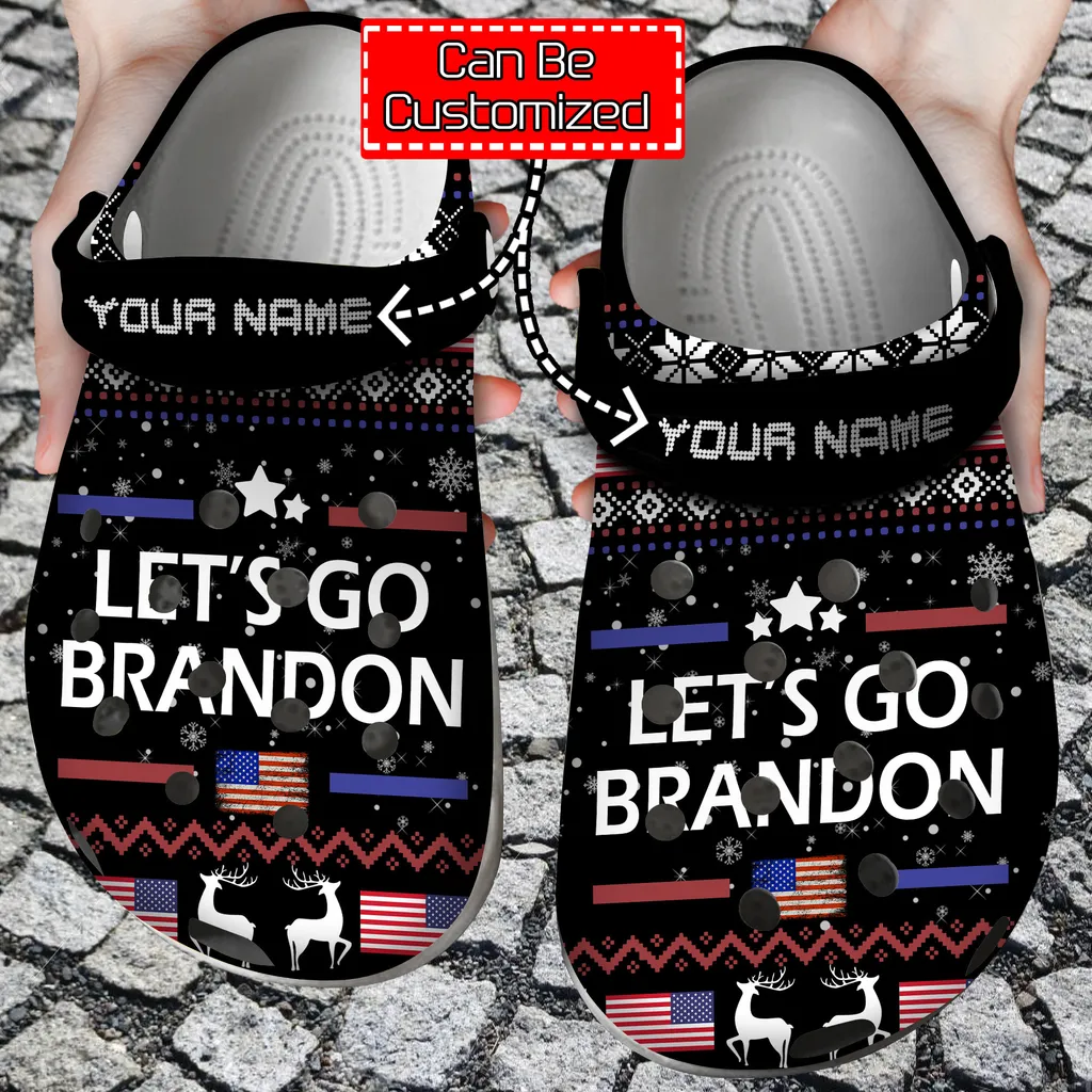 Personalized Lets Go Brandon Crocs Clog