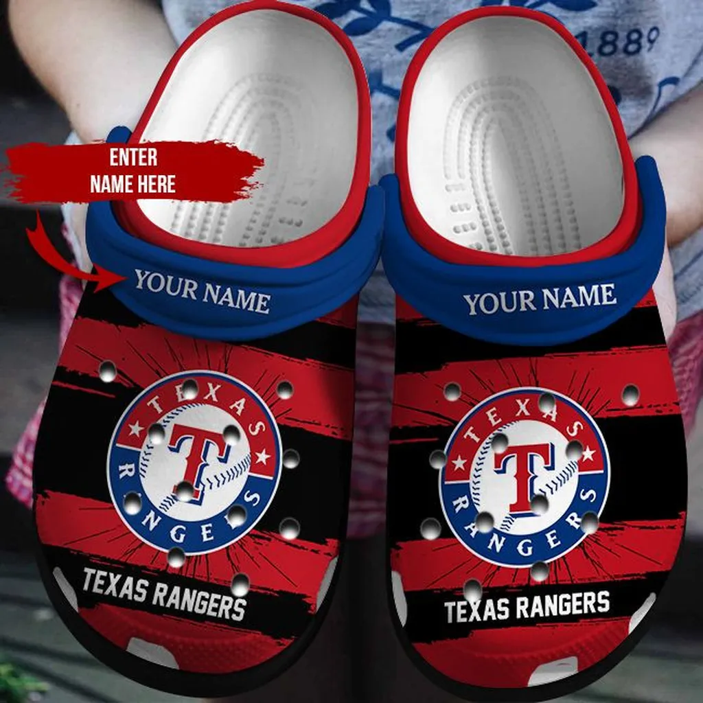 Personalized Mlb Texas Rangers Crocs Clog Personalized Mlb Texas Rangers Crocs Clog