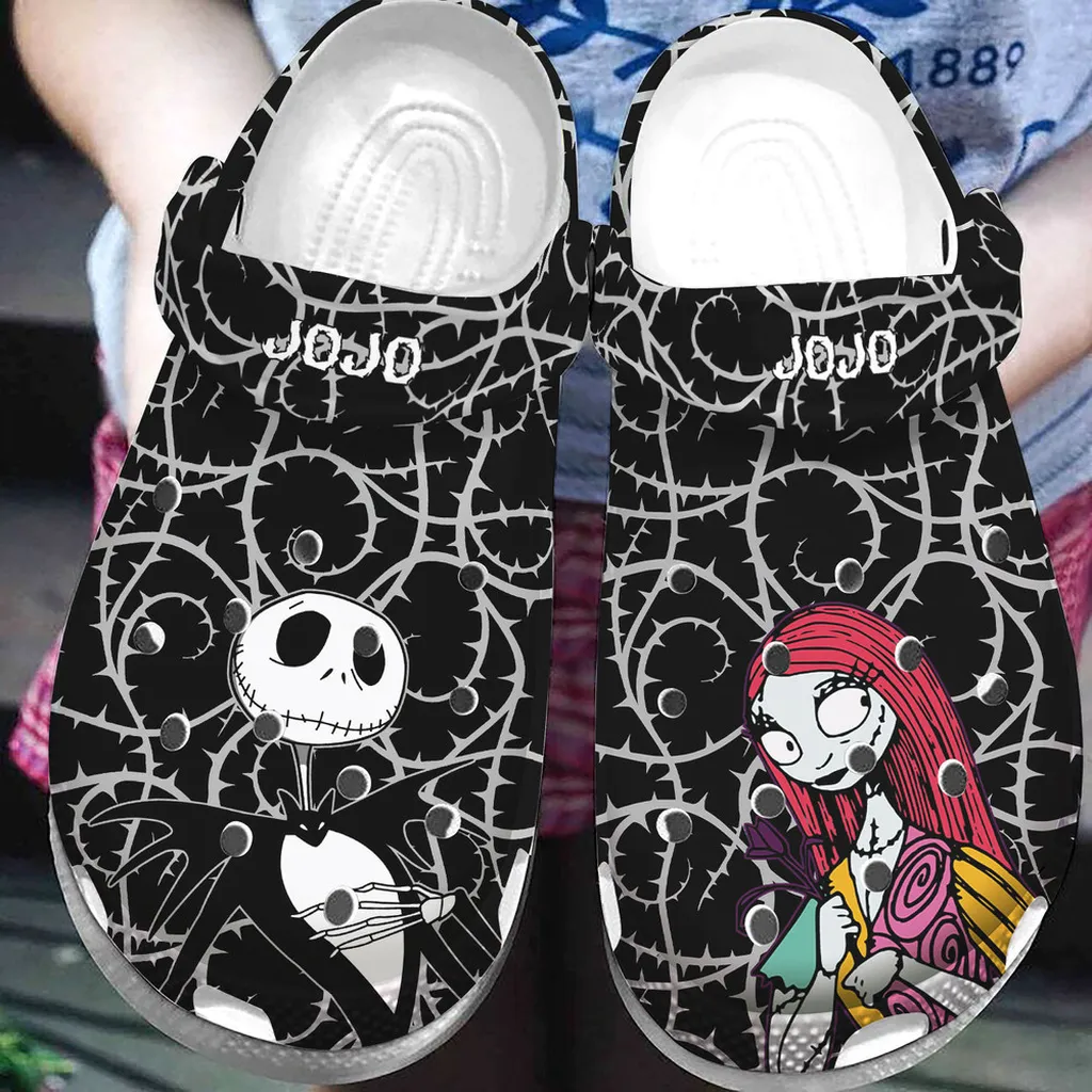 Personalized Name Jack And Sally Couple Clog