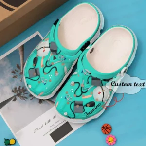 Personalized Nurse And Scrubs Crocs Classic Clogs