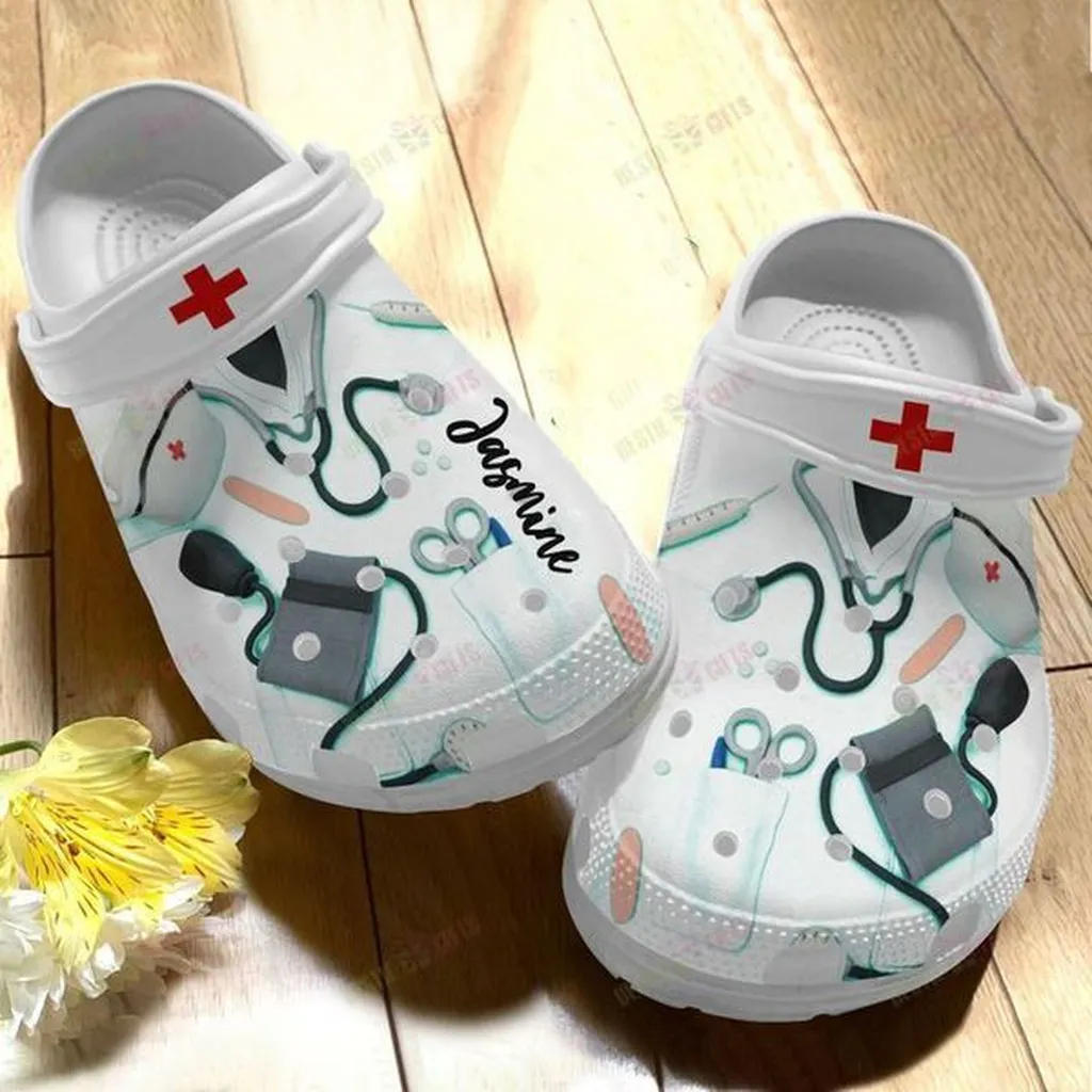 Personalized Nurse Crocs Classic Clogs Uniform