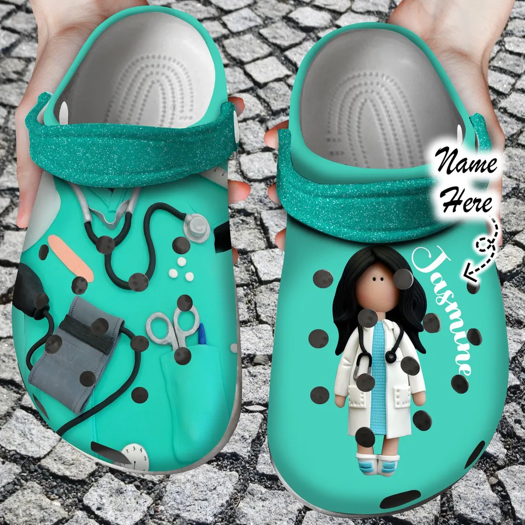 Personalized Nurse Girl Crocs Clog