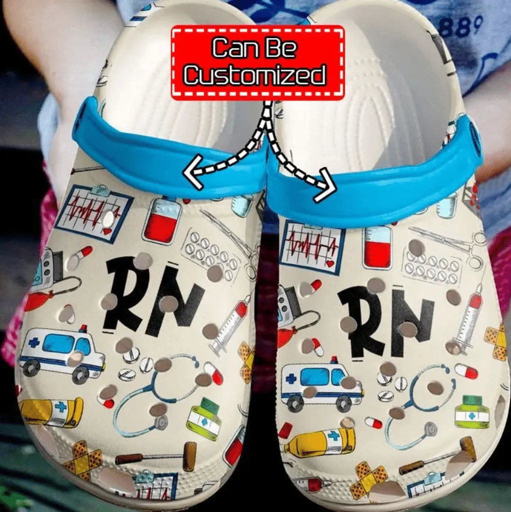 Personalized Nurse Rn Pattern Clog