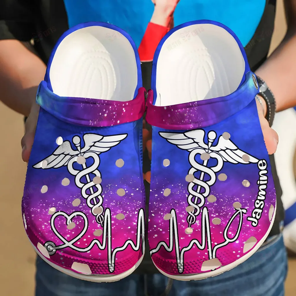 Personalized Nurse Symbol Crocs Classic Clogs