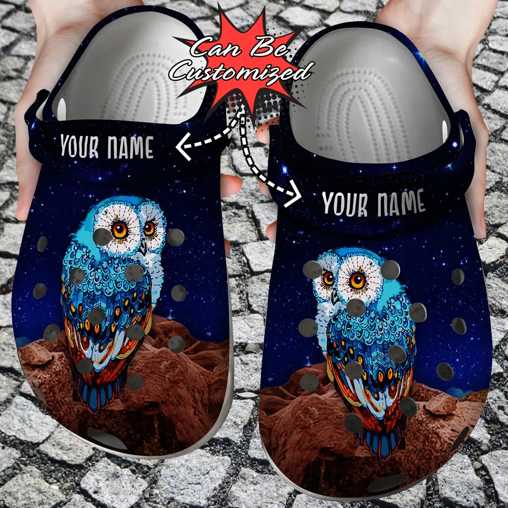 Personalized Owl Night Clogs