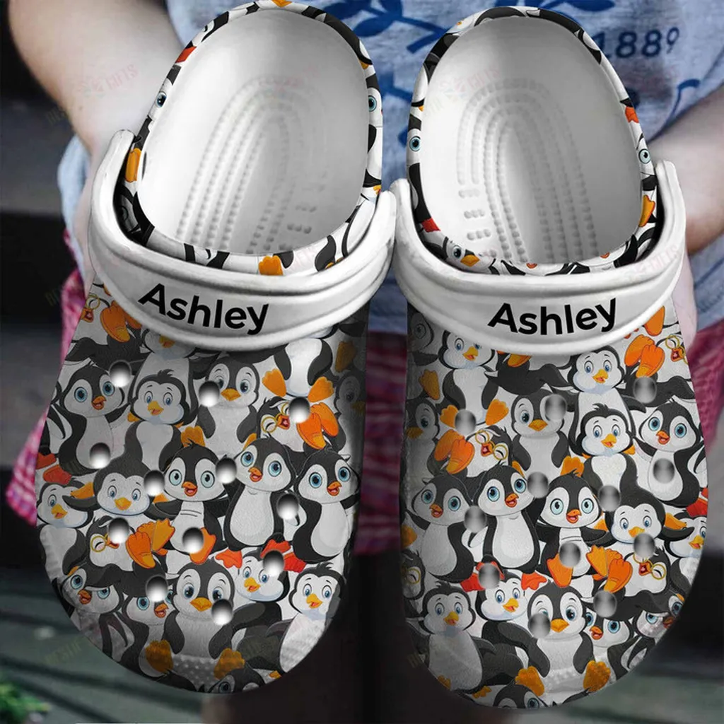 Personalized Penguin Crocs Classic Clogs