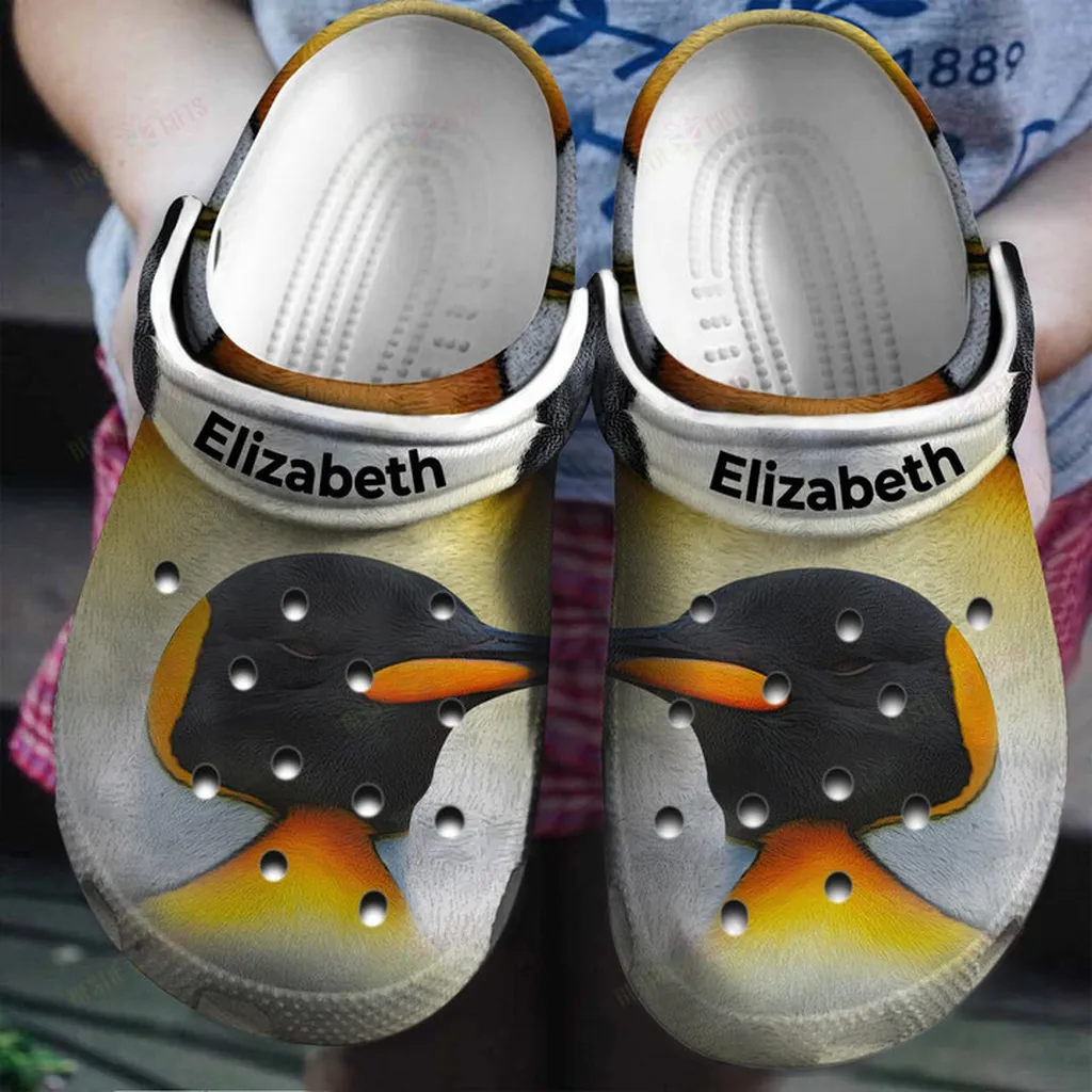 Personalized Penguin Head Crocs Classic Clogs