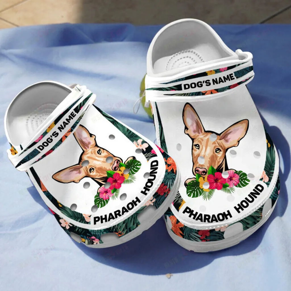 Personalized Pharaoh Hound Crocs Classic Clogs