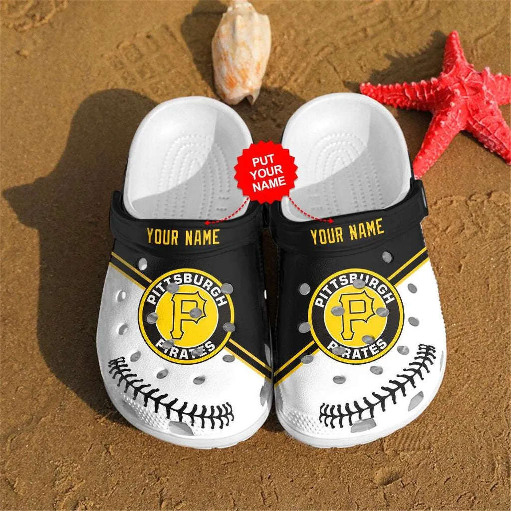 Personalized Pittsburgh Pirates Mlb Fan Crocs Crocband Clogs