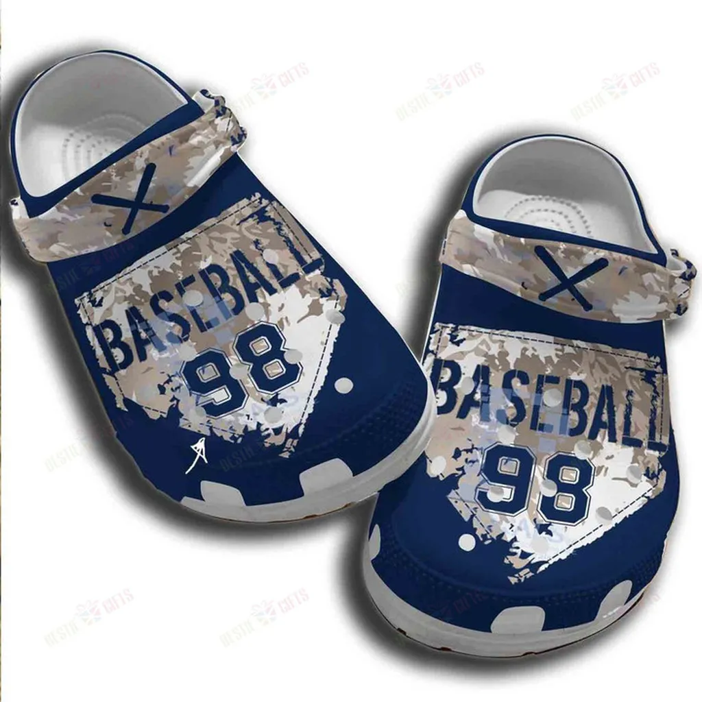 Personalized Player Baseball Camo Color Crocs Classic Clogs