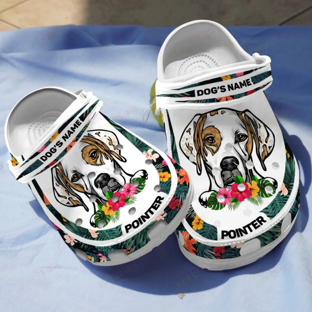 Personalized Pointer Crocs Classic Clogs