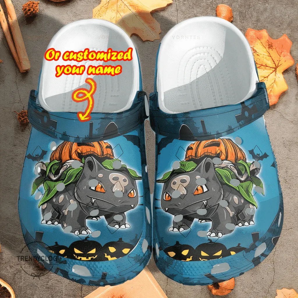 Personalized Pumpkin Halloween Clog