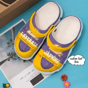 Personalized Purple Baseball Ball Crocs Classic Clogs