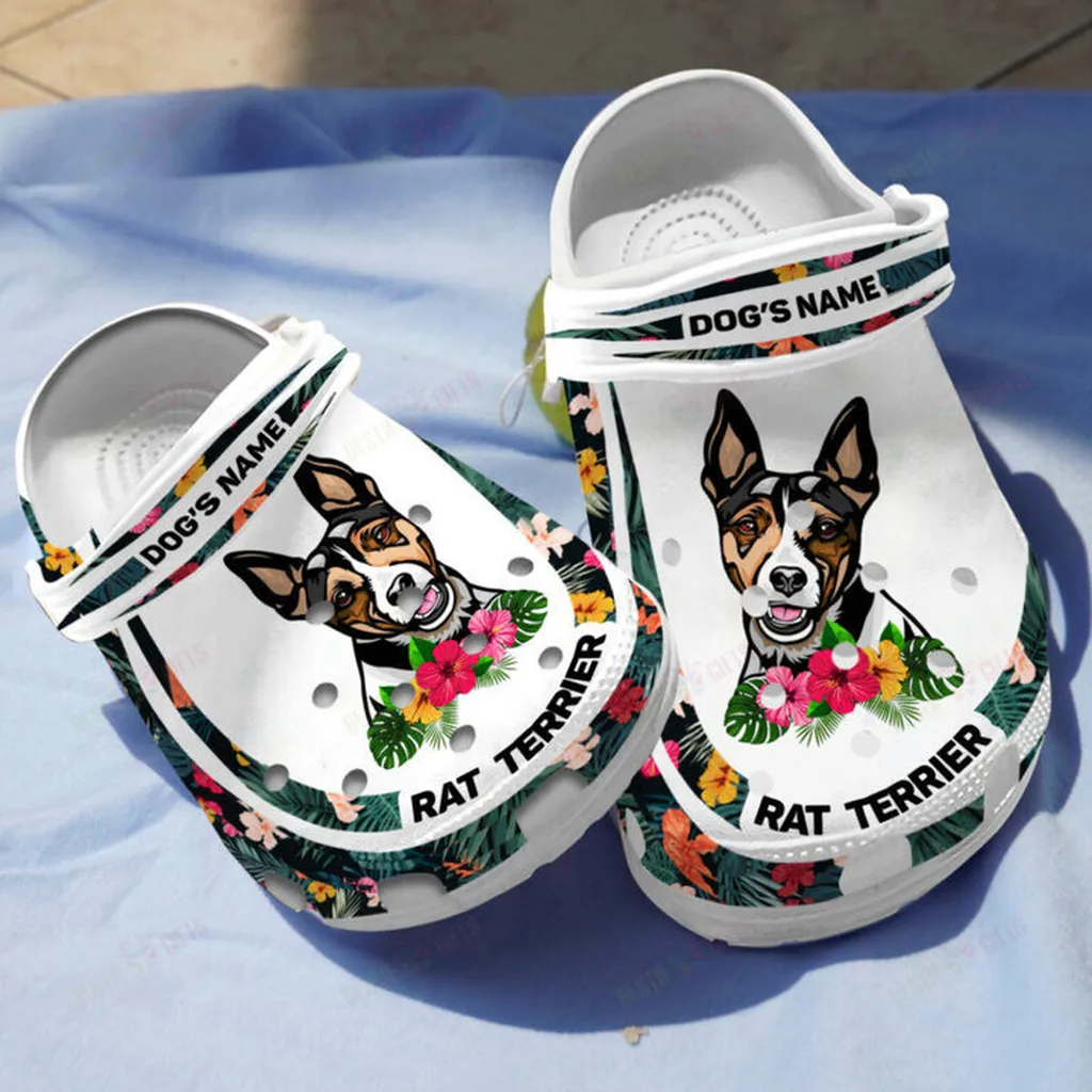 Personalized Rat Terrier Crocs Classic Clogs