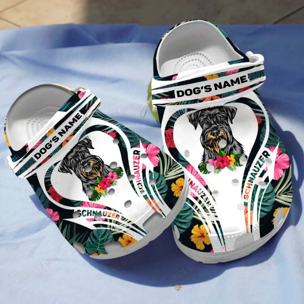 Personalized Schnauzer Crocs Classic Clogs