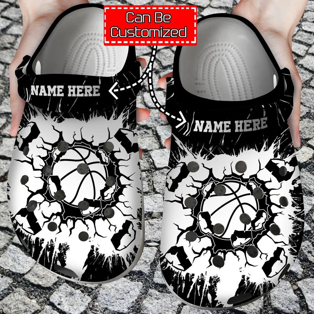 Personalized Smashing Basketball Crocs Crocs Clog