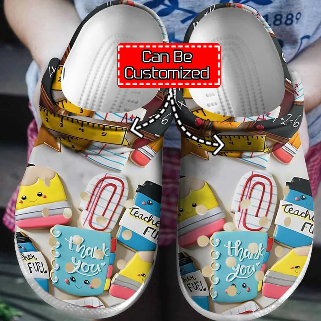 Personalized Teacher Fuel Crocs Clog