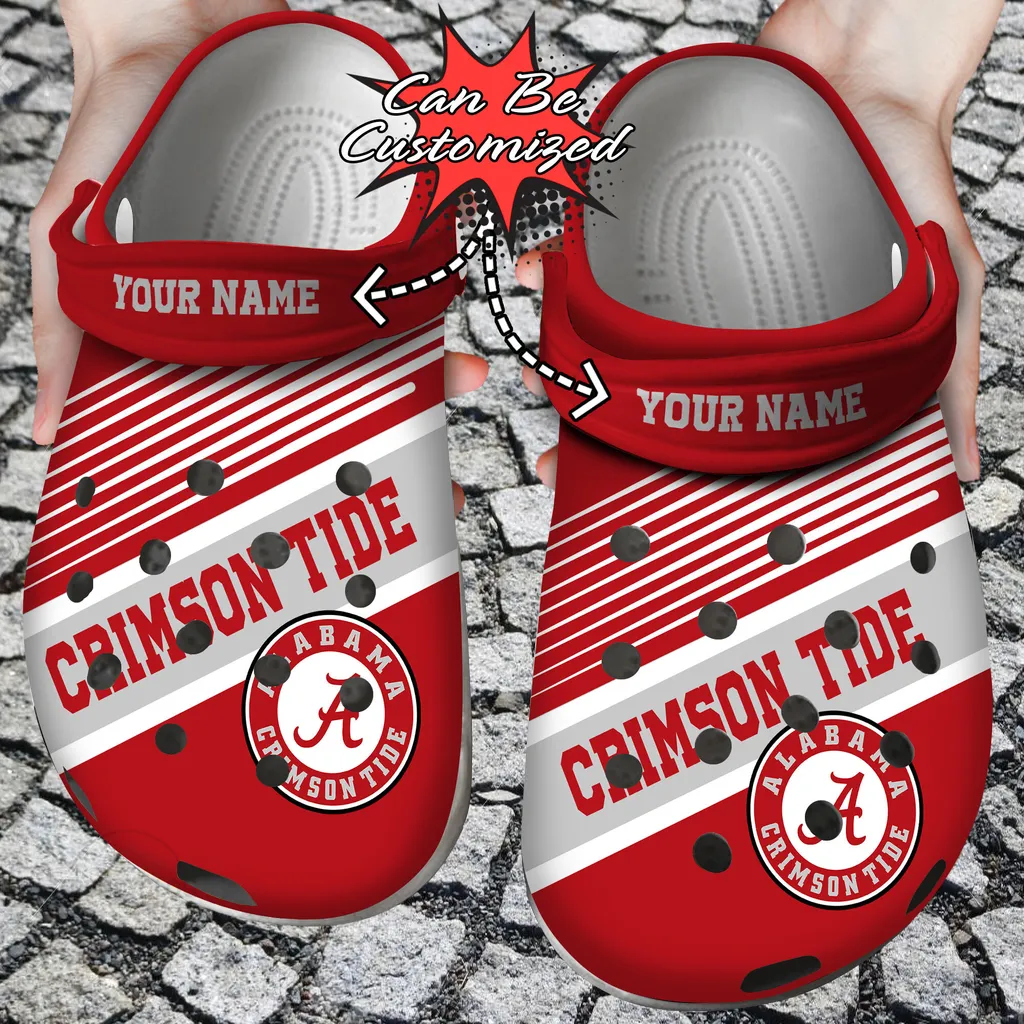 Personalized Team Logo  Name Sport University Colors Print New Crocs Style Clog