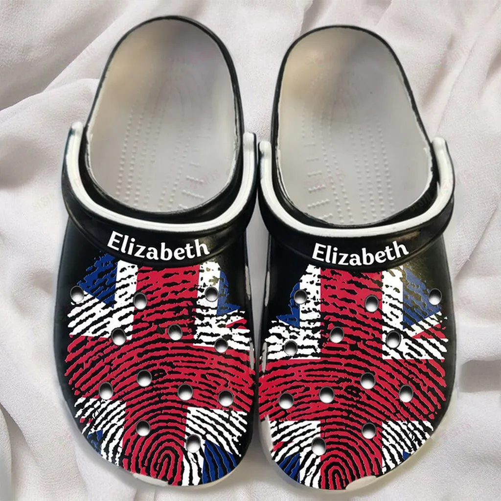 Personalized UK Flag Crocs Classic Clogs