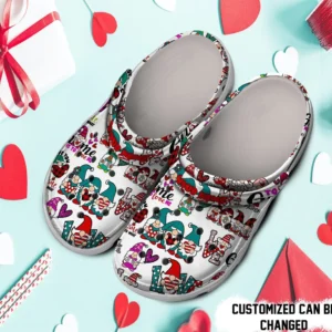 Personalized Valentine Love Gnome Crocs Crocs Clog