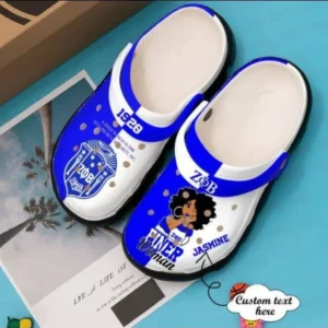 Personalized Zeta Phi Beta Finer Woman 1920 102 Gift For Lover Rubber Crocs Clog