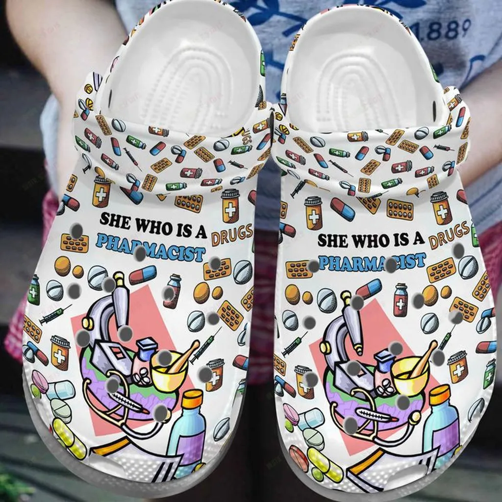 Pharmacist She A Pharmacist Crocs, Personalized Crocs Classic Clogs