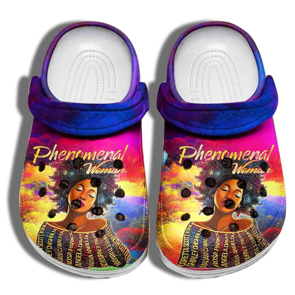 Phenomenal Beautiful Black Pride Girl Crocs Crocband Clog