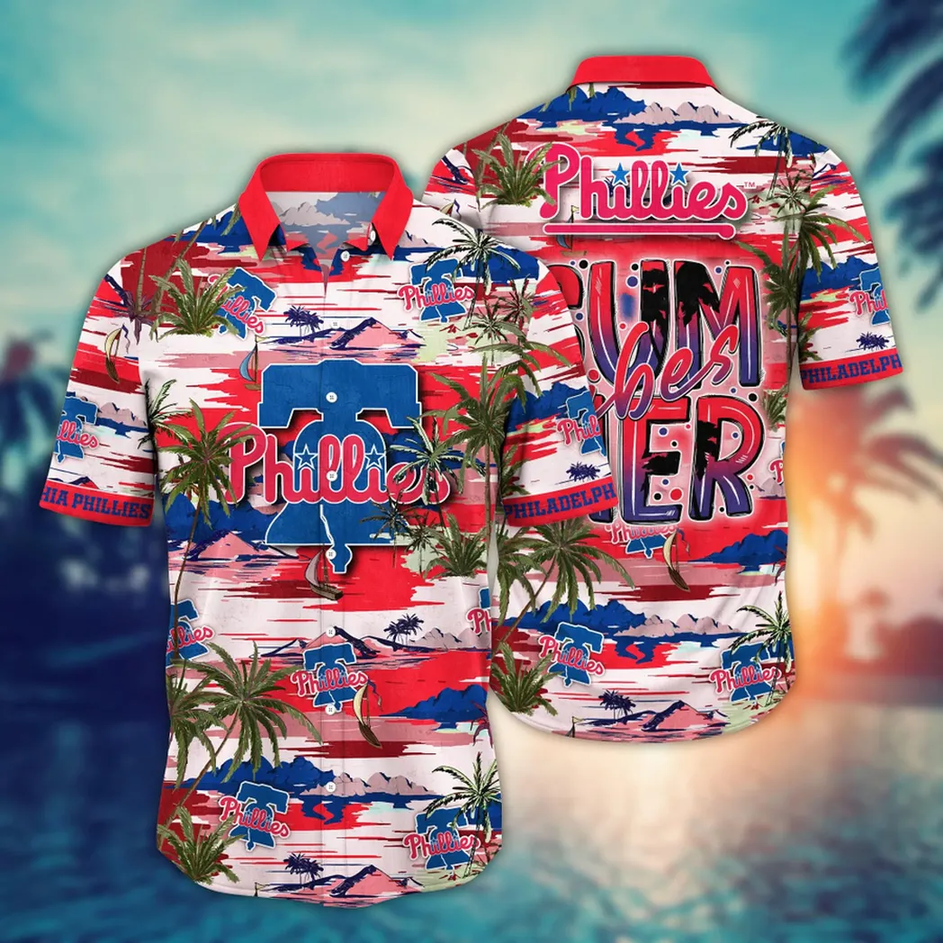 Philadelphia Phillies MLB Flower Aloha Hawaiian Shirt, Summer Football Shirts VPHWA2451152616