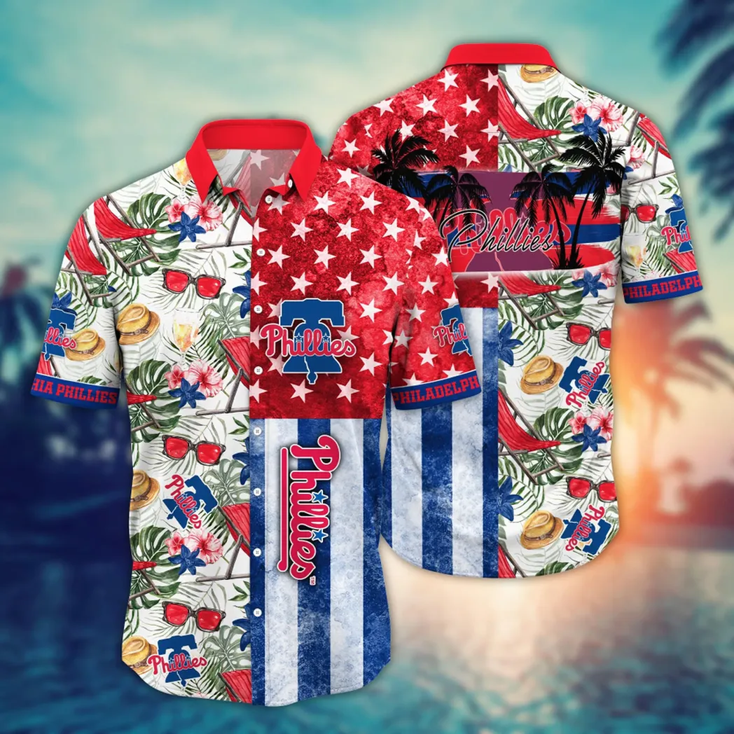 Philadelphia Phillies MLB Flower Aloha Hawaiian Shirt, Summer Football Shirts VPHWA2451152732