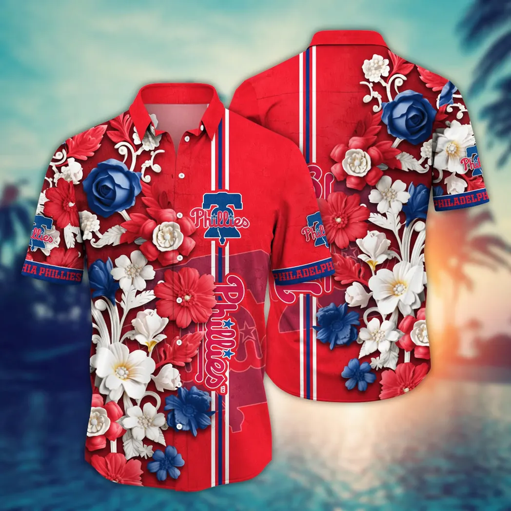 Philadelphia Phillies MLB Flower Aloha Hawaiian Shirt, Summer Football Shirts VPHWA2451154985