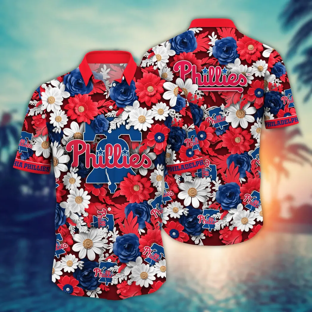 Philadelphia Phillies MLB Flower Aloha Hawaiian Shirt, Summer Football Shirts VPHWA2451155010