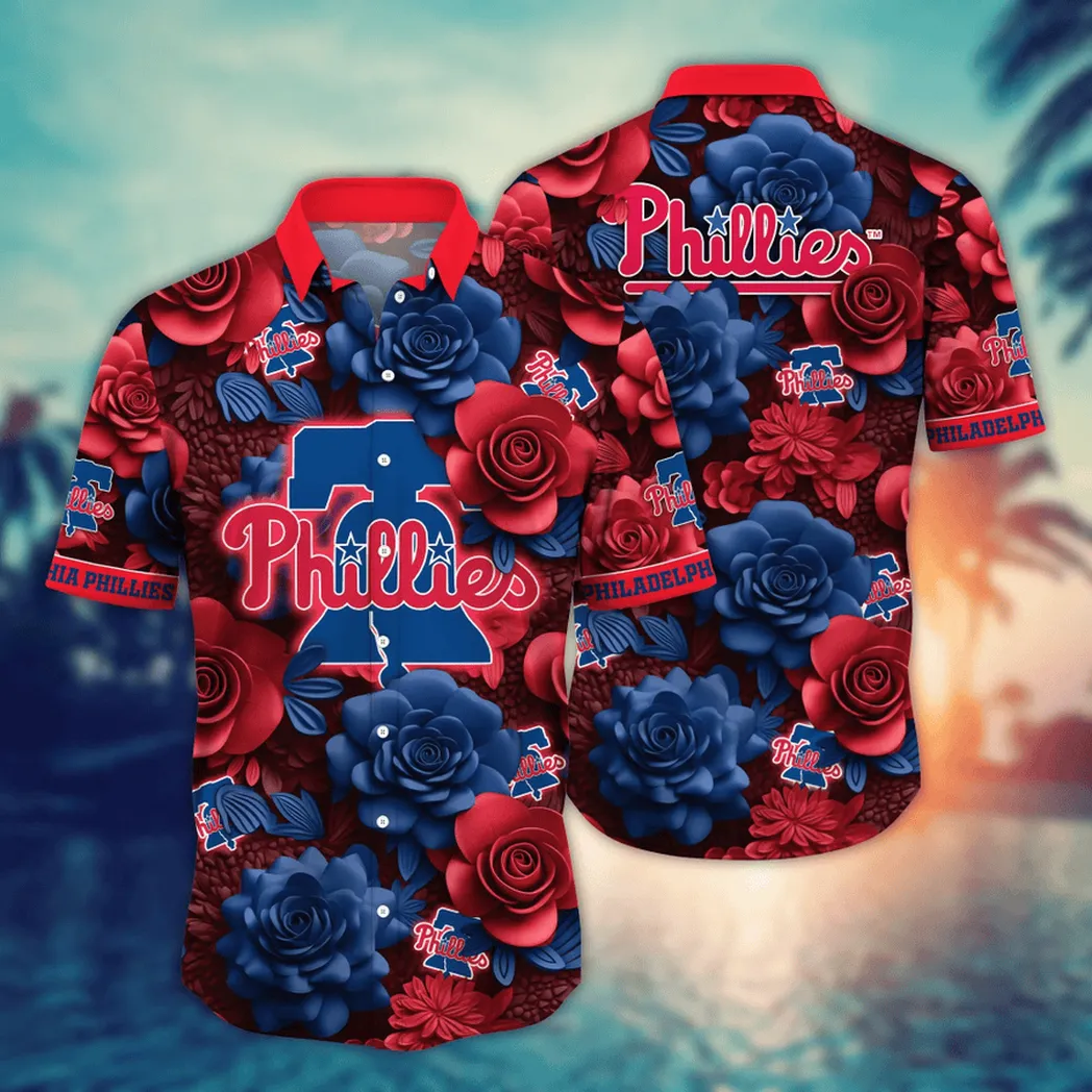 Philadelphia Phillies MLB Flower Aloha Hawaiian Shirt, Summer Football Shirts VPHWA2451155045