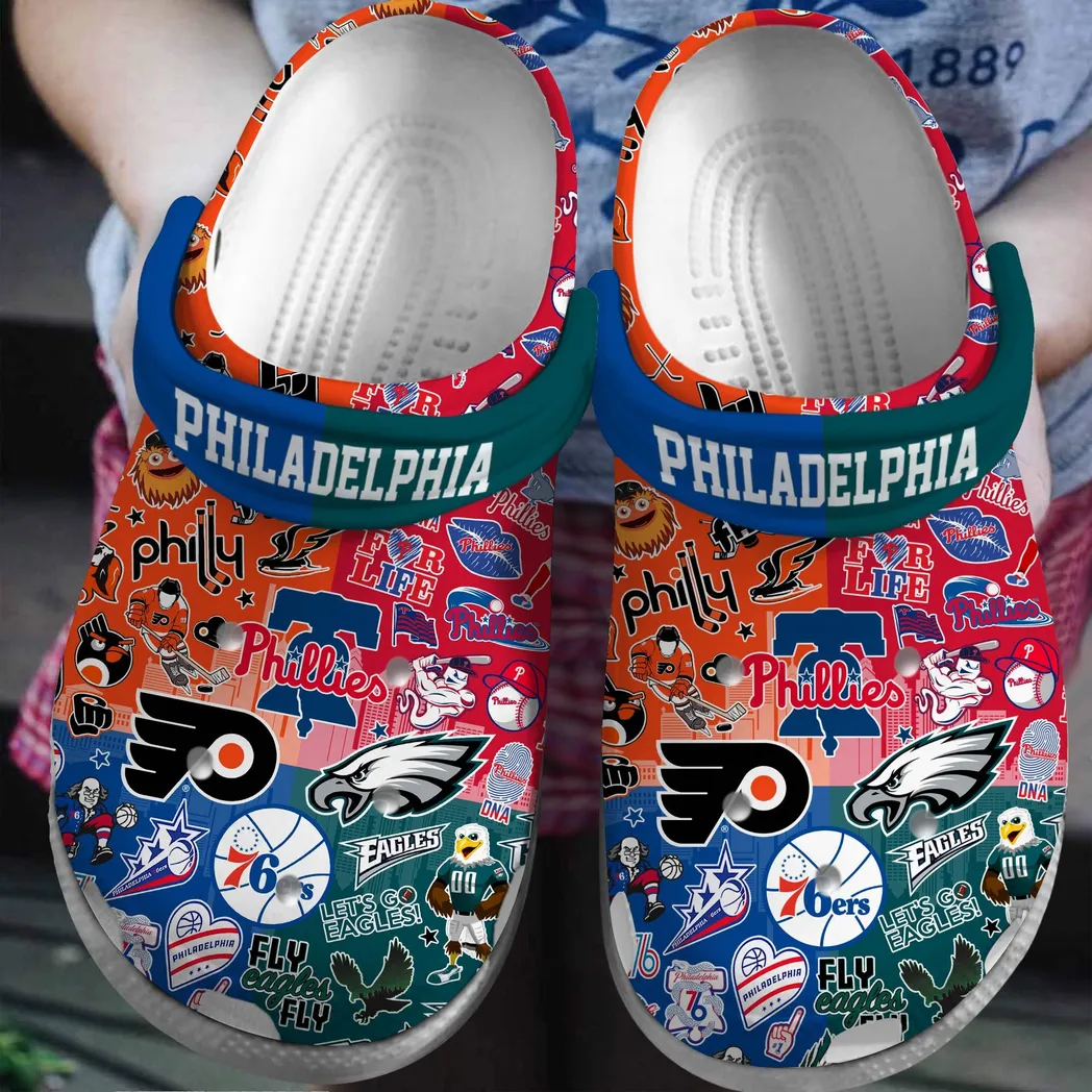 Philadelphia Sport Crocs Clogs