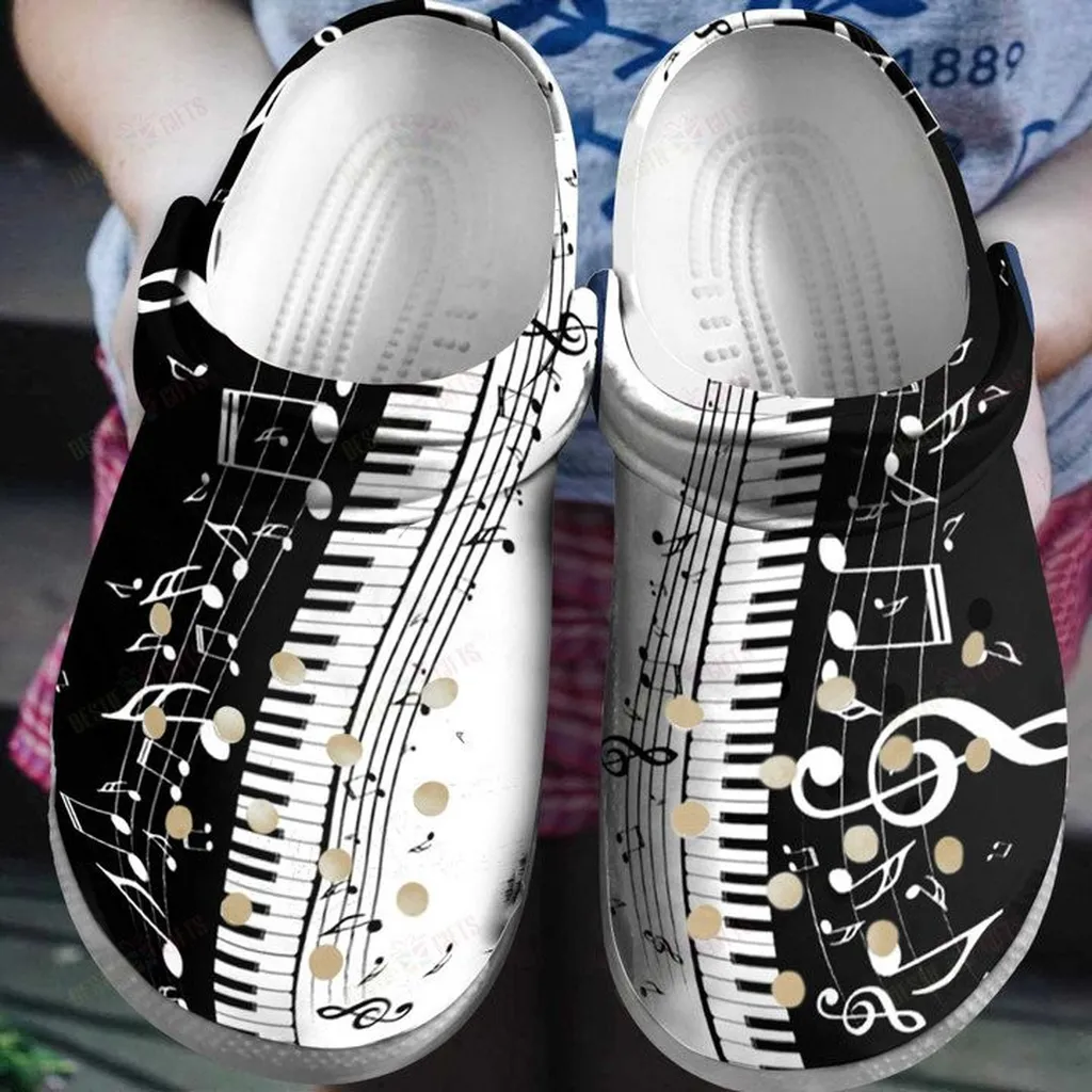 Piano And Music Crocs Classic Clogs