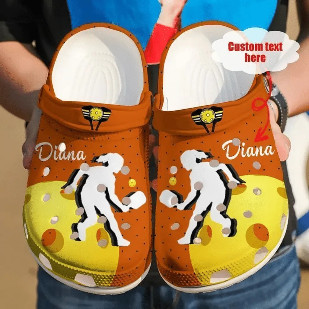 Pickleball Personalized Girl Crocs Classic Clogs