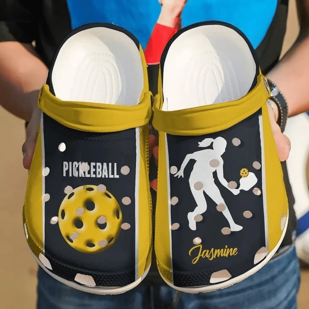 Pickleball Personalized Love Crocs Classic Clogs